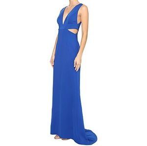 Adrianna Papell - Royal blue cut out gown